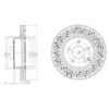 DELPHI BG4142C Brake Disc